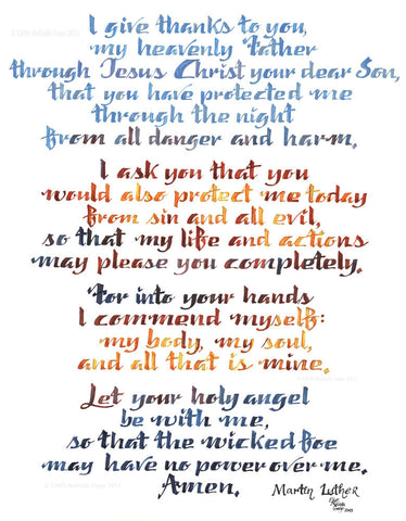 Martin Luther's Morning Prayer